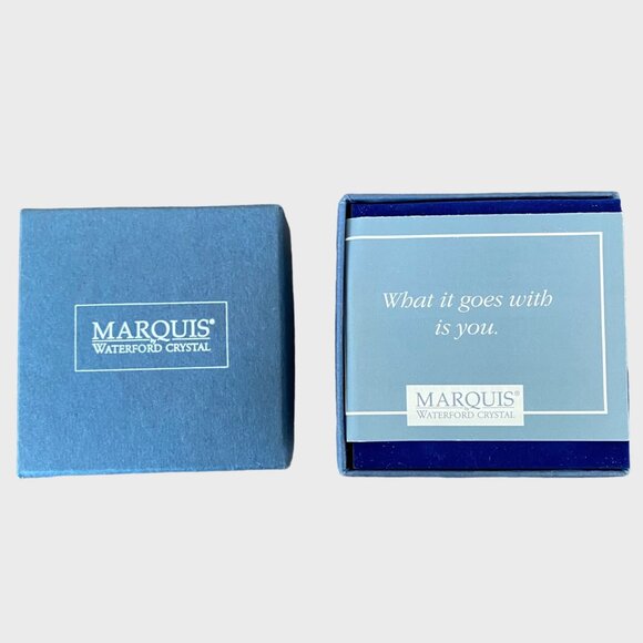 Marquis Waterford Crystal Covered Heart Box 3'' Jewelry Trinkets New Opened Box - Picture 3 of 14